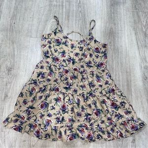 Soprano Beige Floral Tank Blouse Size XS